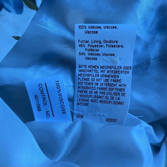 🔥Vintage Betty Barclay Made In German Floral Maxi Dress Cottagecore Romantic XS - Picture 13 of 15